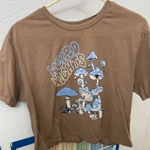 weird Nights mushroom Tee